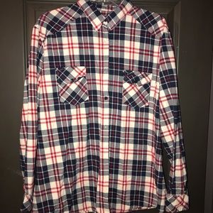 Plus size plaid shirt